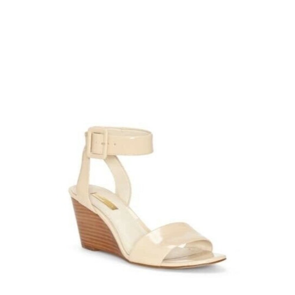 Louise et Cie Punya Wedge Sandal Odessa Patent Leather Size 6M  GUC